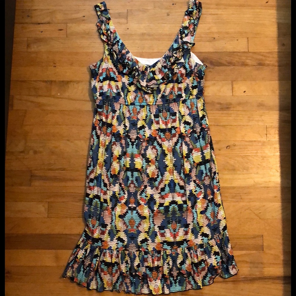 Like New! Adorable Multi-Color Sleeveless Dress - Picture 2 of 5